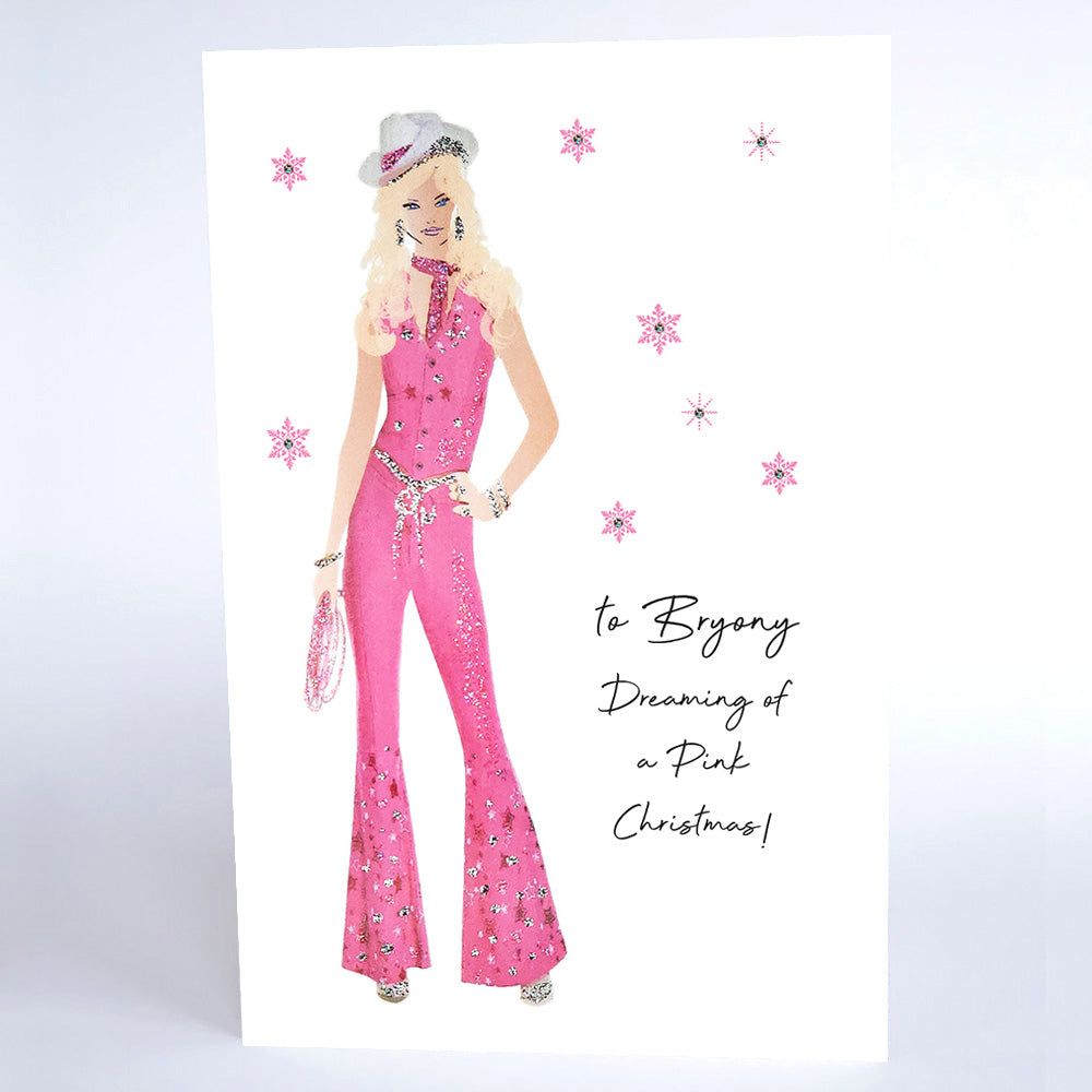 PERSONALISE FOR HER… Dreaming of a Pink Christmas! (Barbie)