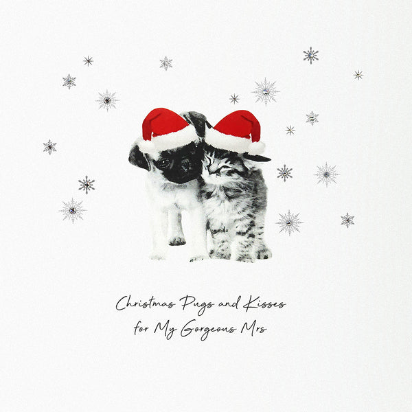 Christmas Pugs and Kisses for My Gorgeous Mrs