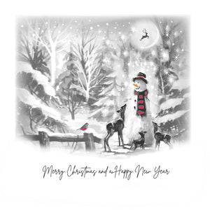 Merry Christmas and a Happy New Year (Snowman)