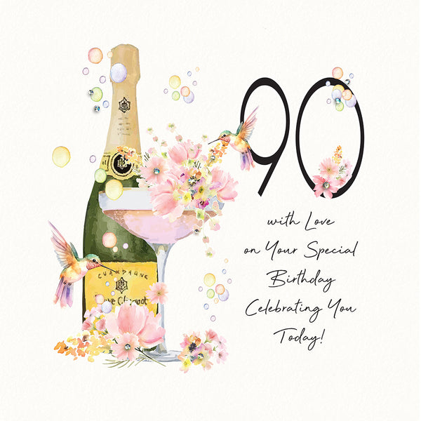 90 With Love on Your Special Birthday - Celebrating You Today