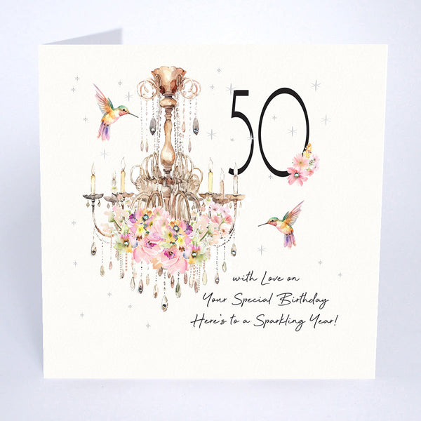 50 With Love on Your Special Birthday Here's to a Sparkling Year