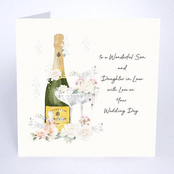 To a Wonderful Son and Daughter in Law With Love on Your Wedding Day