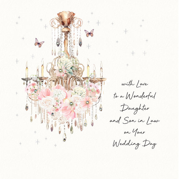 With Love to a Wonderful Daughter and Son in Law on Your Wedding Day
