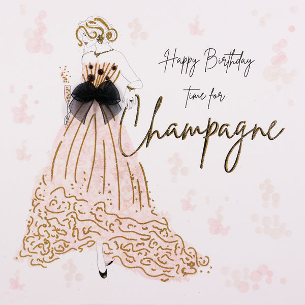 Happy Birthday Time For Champagne