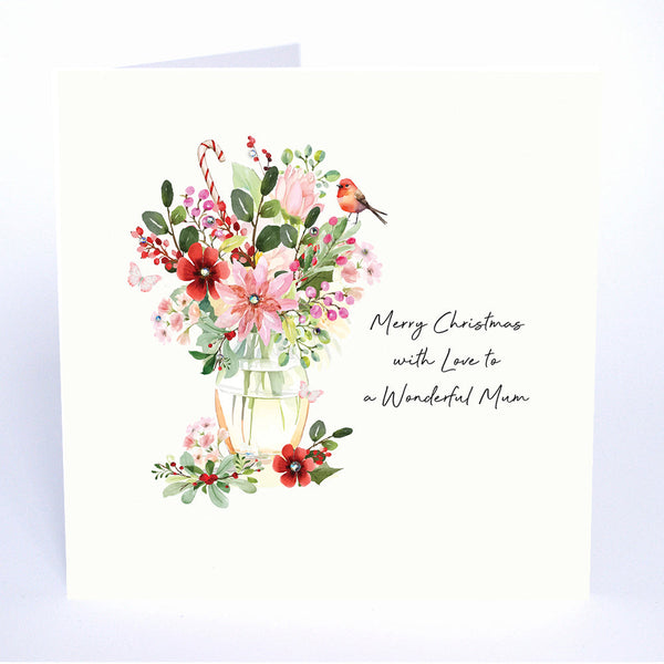 Merry Christmas with Love to a Wonderful Mum / Mam