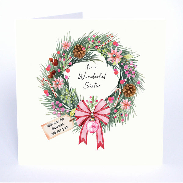 To a Wonderful Sister (Wreath)