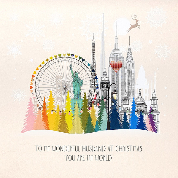 To My Wonderful Husband at Christmas, You are My World