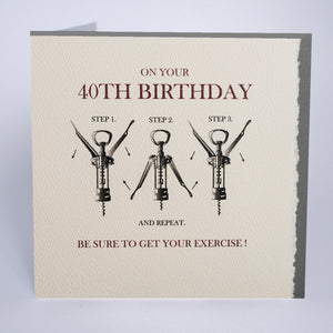 On Your 40th, Get your Exercise