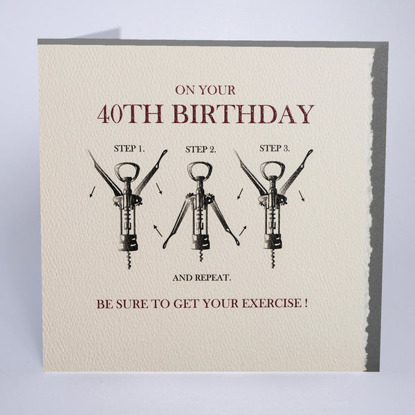 On Your 40th, Get your Exercise