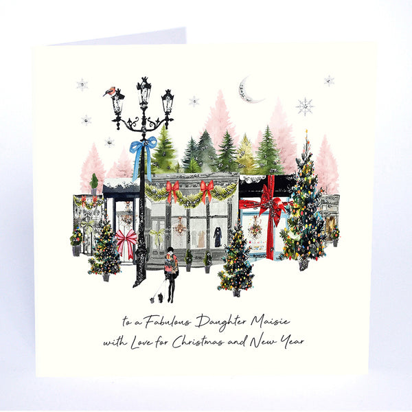 to a Fabulous Daughter with Love for Christmas and New Year (Christmas Shopping)