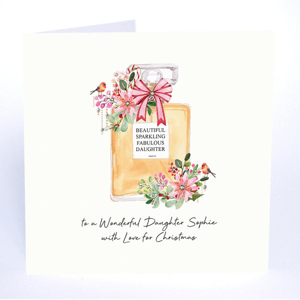 to a Wonderful Daughter with Love for Christmas (Perfume Bottle)