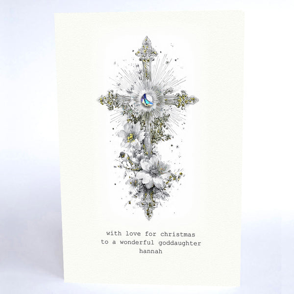 with Love for Christmas to a Wonderful Goddaughter (Cross)