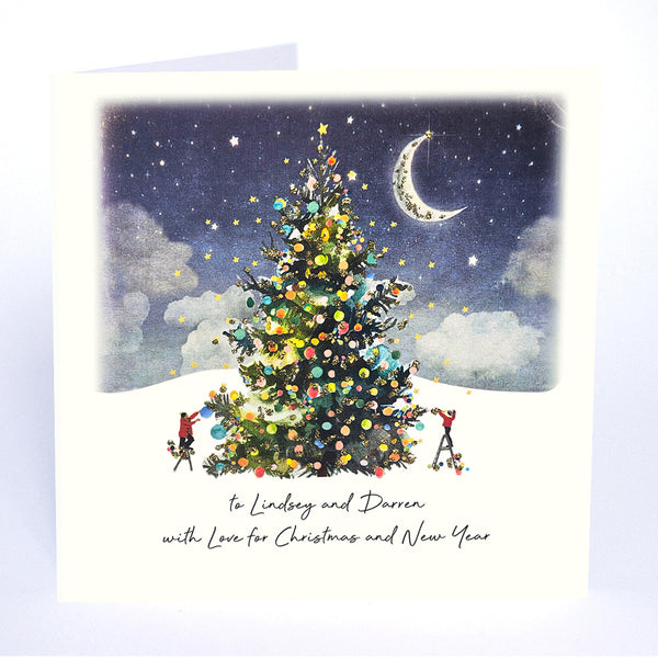 to Both of You with Love for Christmas and New Year (Decorating the Tree Night Skies)