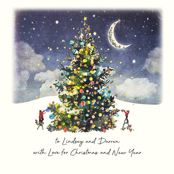 to Both of You with Love for Christmas and New Year (Decorating the Tree Night Skies)