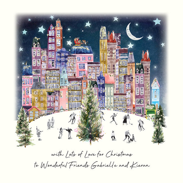 with Lots of Love for Christmas to Wonderful Friends (Skating in the Park)