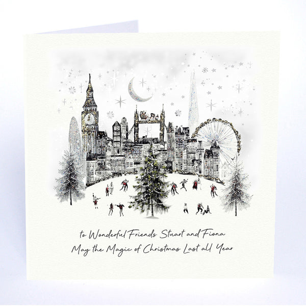 to Wonderful Friends May the Magic of Christmas Last All Year (Skating in the Park London Scene)