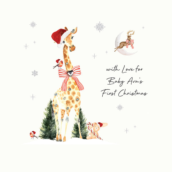 with Love for Baby's First Christmas (Festive Giraffe)