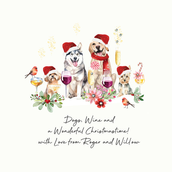 Dogs, Wine and a Wonderful Christmastime! With Love from the Dogs (Dogs and Wine)