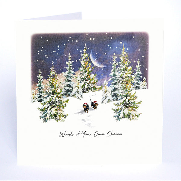 Words of Your Own Choice (Daschunds in the Snow)