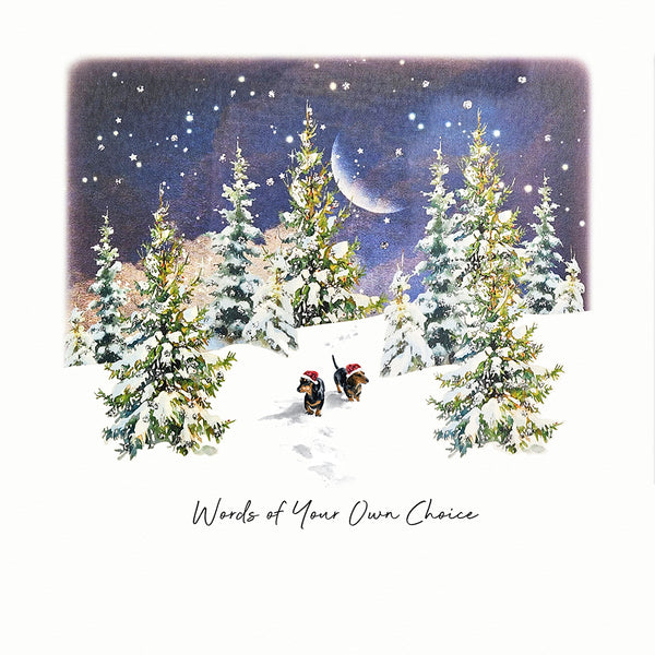 Words of Your Own Choice (Daschunds in the Snow)