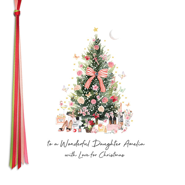 PERSONALISE FOR HER… to a Wonderful Daughter with Love for Christmas (Tree Presents)