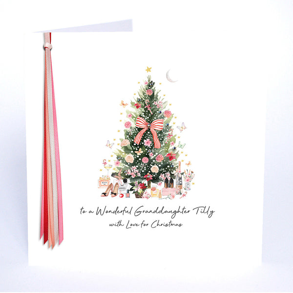 PERSONALISE FOR HER… to a Wonderful Granddaughter with Love for Christmas (Tree Presents)