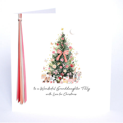 PERSONALISE FOR HER… to a Wonderful Granddaughter with Love for Christmas (Tree Presents)