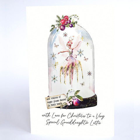 PERSONALISE FOR HER… with Love for Christmas to a Very Special Granddaughter (Sugar Plum Fairy)