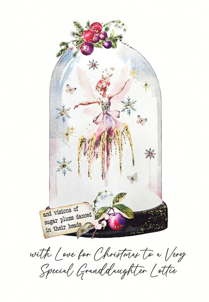 PERSONALISE FOR HER… with Love for Christmas to a Very Special Granddaughter (Sugar Plum Fairy)