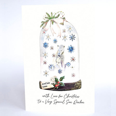PERSONALISE FOR HIM… with Love for Christmas to a Very Special Son (Polar Bears)