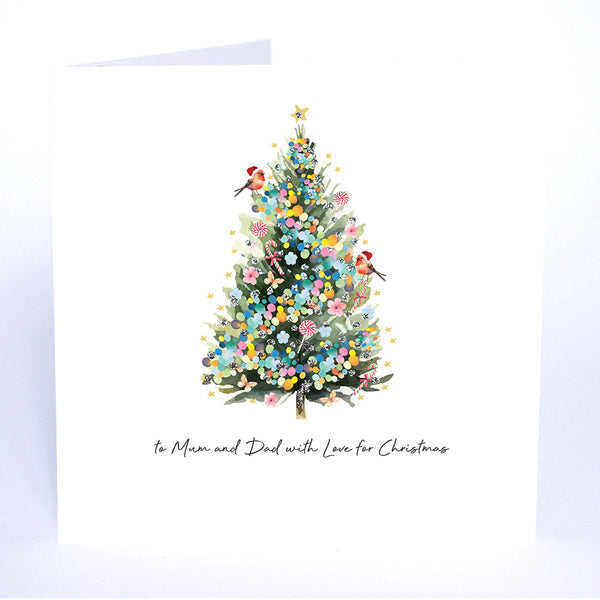 PERSONALISE FOR THEM… to Mum and Dad with Love for Christmas (Tree)
