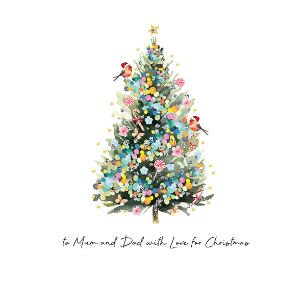 PERSONALISE FOR THEM… to Mum and Dad with Love for Christmas (Tree)