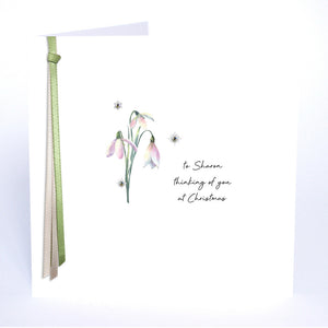 PERSONALISE FOR… Thinking of You at Christmas (Snowdrop)