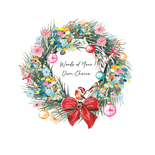 PERSONALISE FOR… Words of Your Own Choice (Wreath)