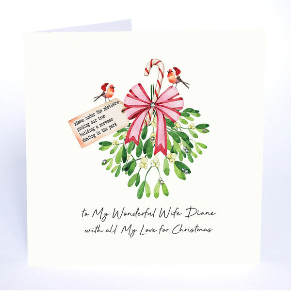 to My Wonderful Wife with All My Love for Christmas (Mistletoe)