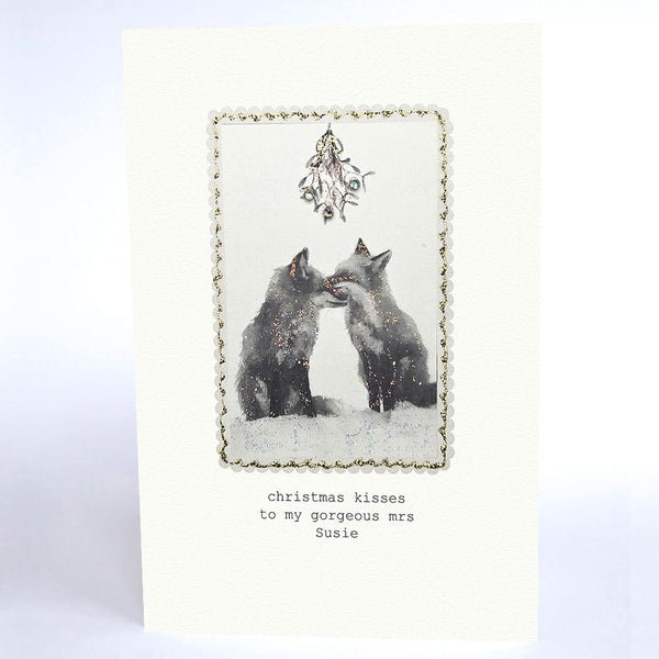 Christmas Kisses to My Gorgeous Mrs (Foxes Mistletoe)