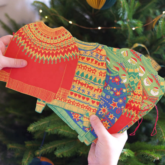 Christmas Jumpers Sewn Garland