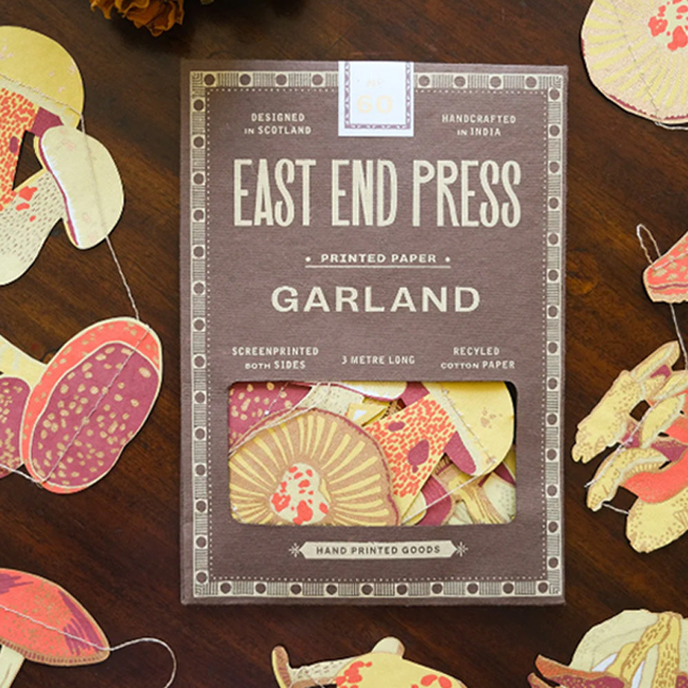 Mushroom Sewn Garland