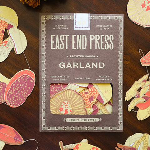 Mushroom Sewn Garland