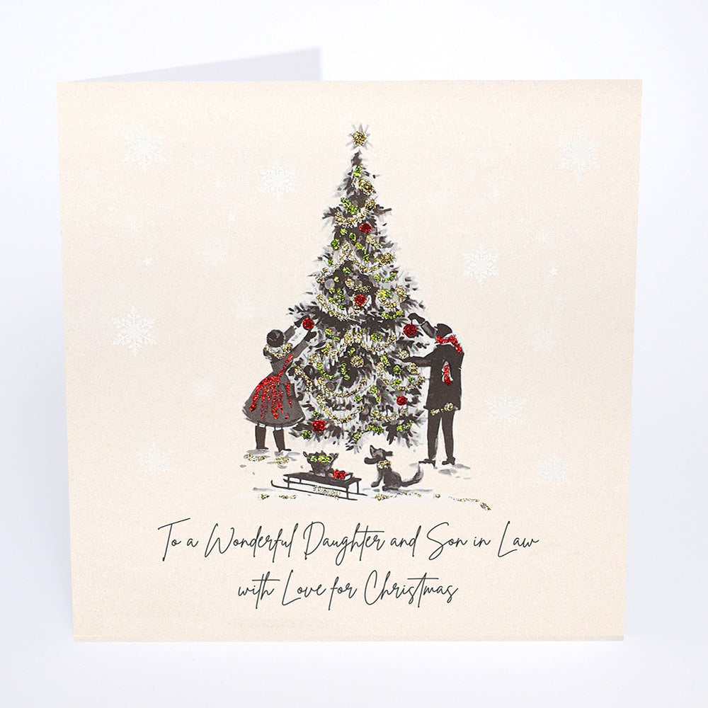 To a Wonderful Daughter and Son in Law with Love for Christmas
