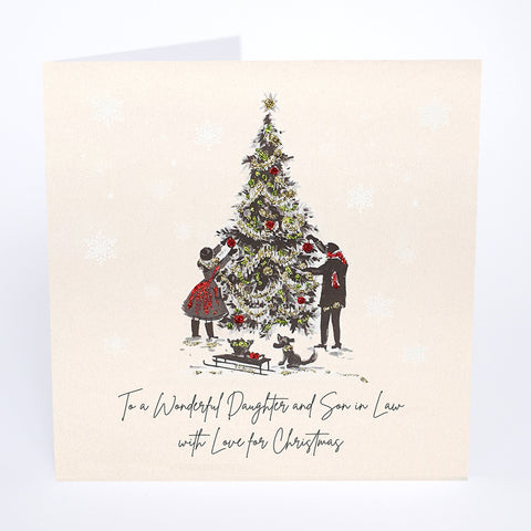 To a Wonderful Daughter and Son in Law with Love for Christmas