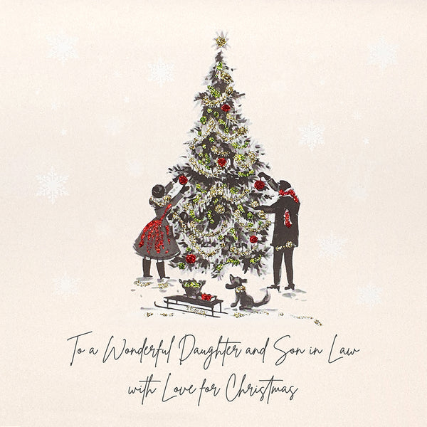 To a Wonderful Daughter and Son in Law with Love for Christmas