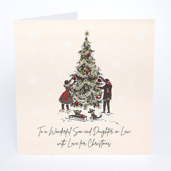 To a Wonderful Son and Daughter in Law with Love for Christmas