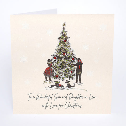 To a Wonderful Son and Daughter in Law with Love for Christmas