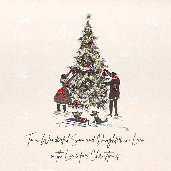 To a Wonderful Son and Daughter in Law with Love for Christmas