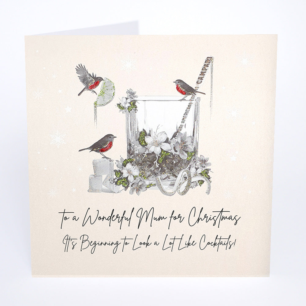To a Wonderful Mum for Christmas - Cocktails