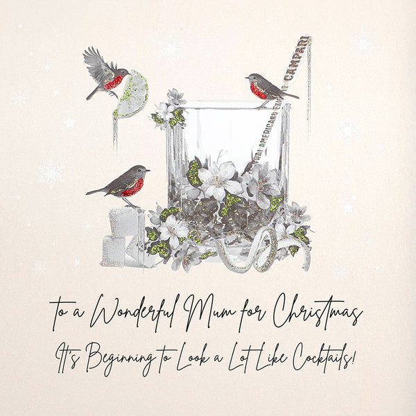 To a Wonderful Mum for Christmas - Cocktails