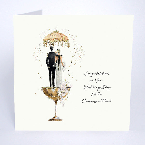 Congratulations on Your Wedding Day Let The Champagne Flow