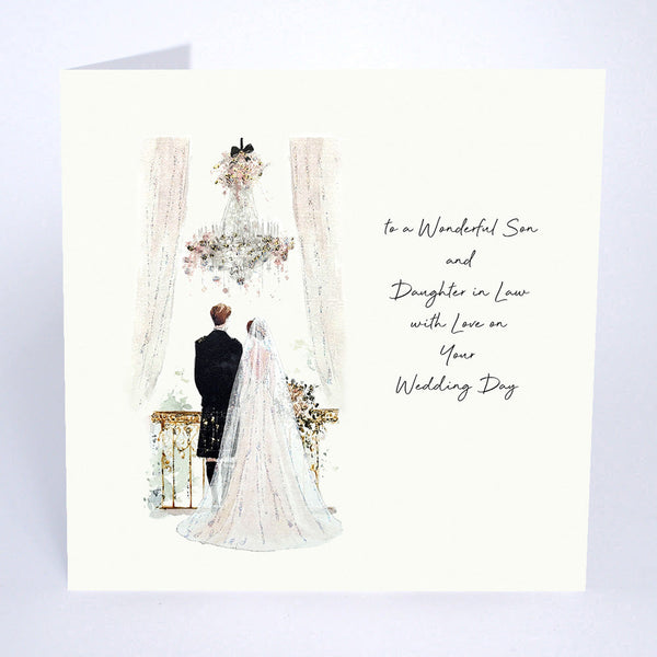 To a Wonderful Son and Daughter in Law with Love on Your Wedding Day (Scottish)