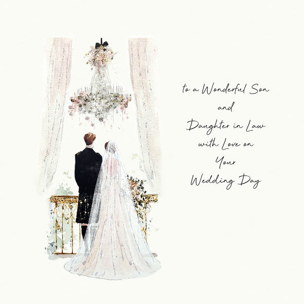To a Wonderful Son and Daughter in Law with Love on Your Wedding Day (Scottish)